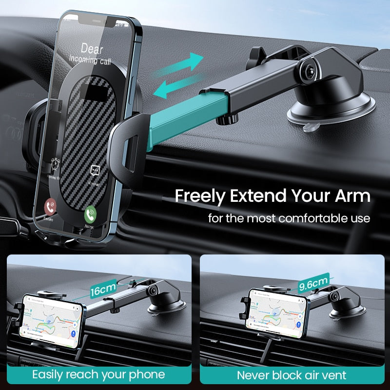 3 in 1 Smart Phone Car Holder Mount, Vent and Suction Base