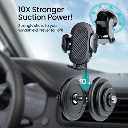 3 in 1 Smart Phone Car Holder Mount, Vent and Suction Base